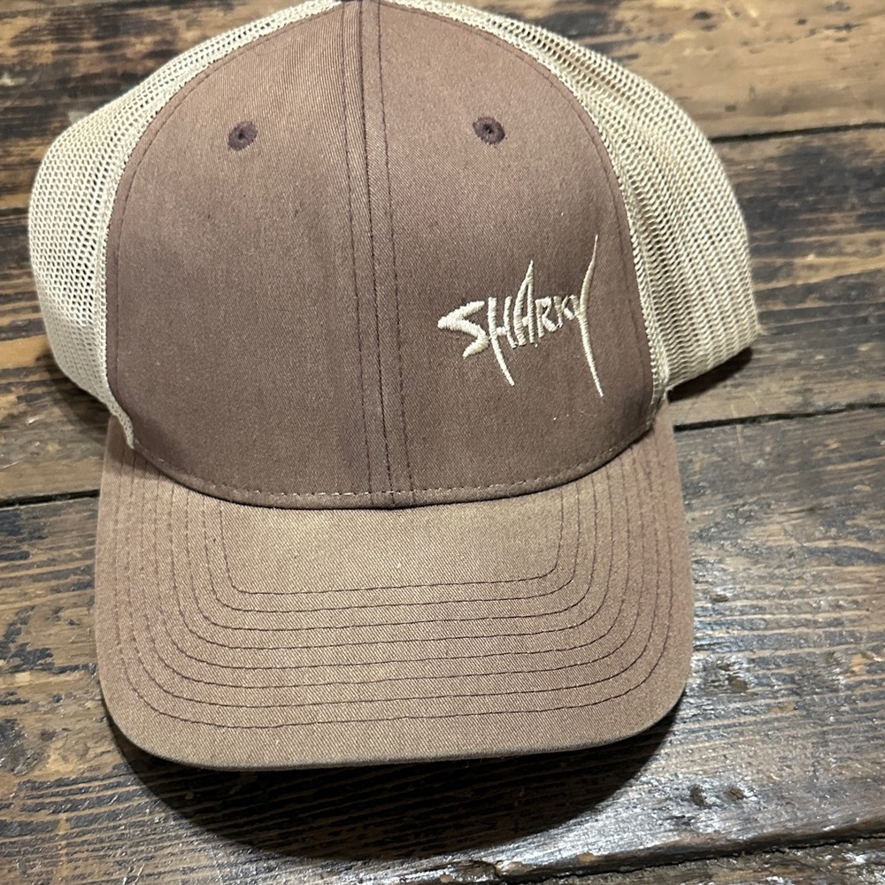 Two-Tone Brown Mesh Trucker Hat
